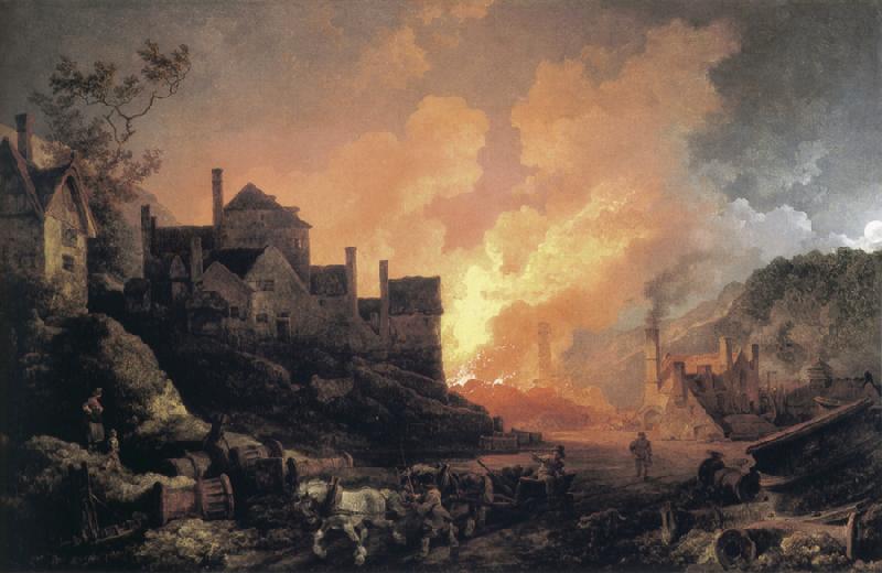 Philip James de Loutherbourg Coalbrookdale by Night